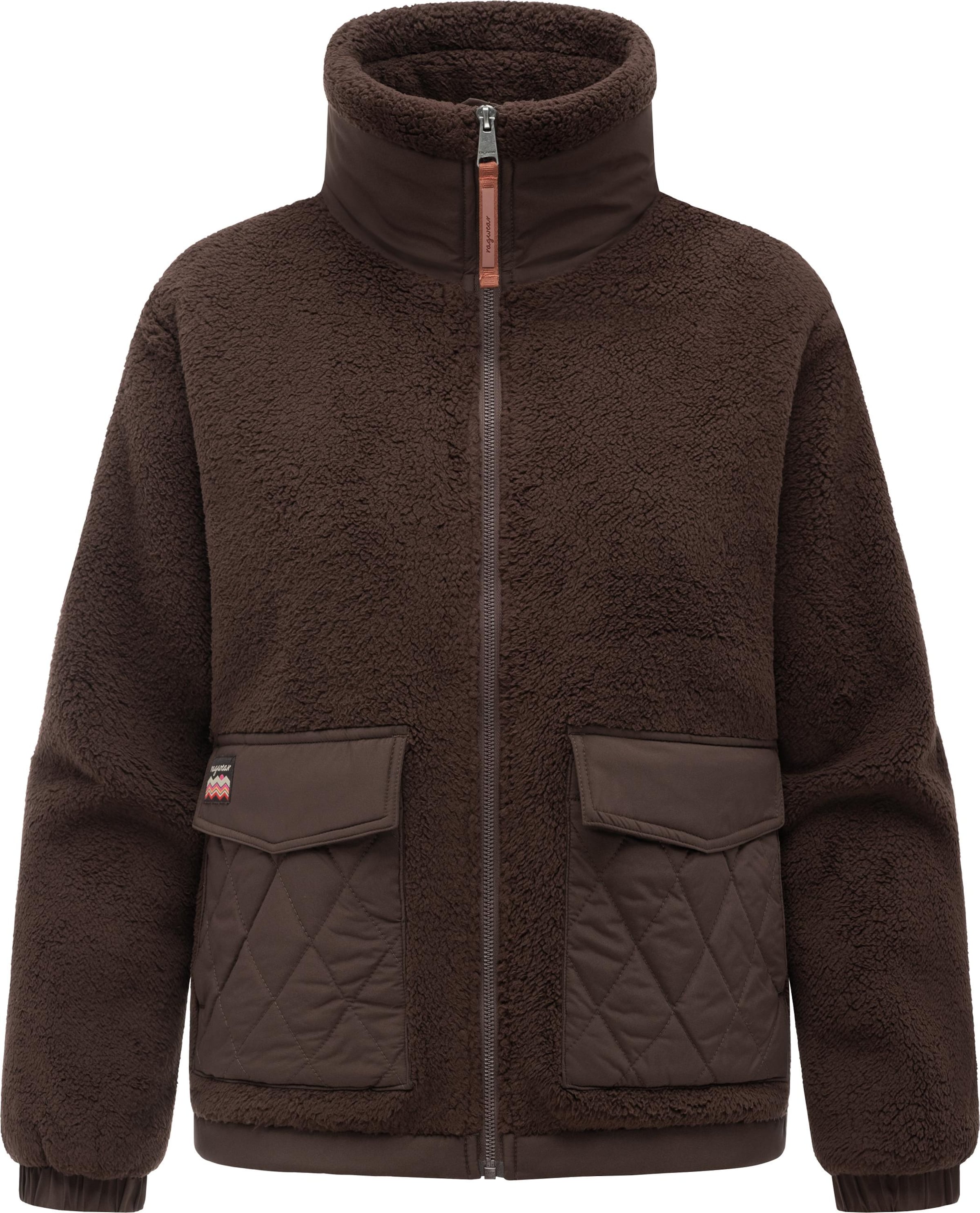 Ragwear Fleece jacket 'Arctika Y' in Brown: front