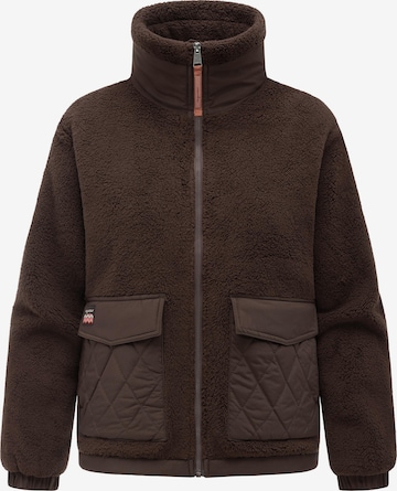 Ragwear Fleece jacket 'Arctika Y' in Brown: front