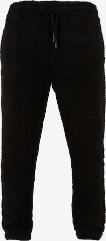 Effilé Pantalon DEF en noir : devant
