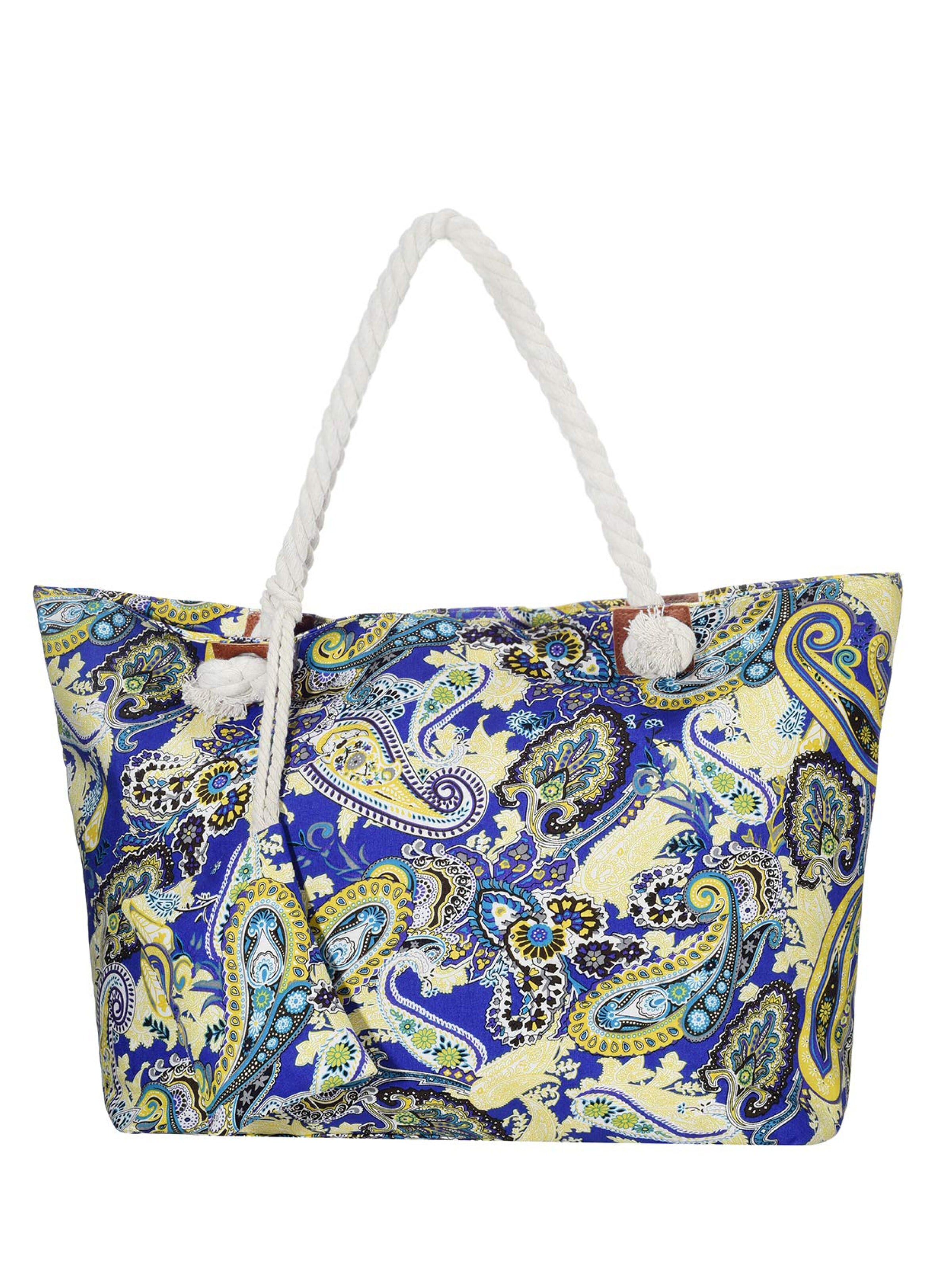DonDon Beach Bag in Blue: front