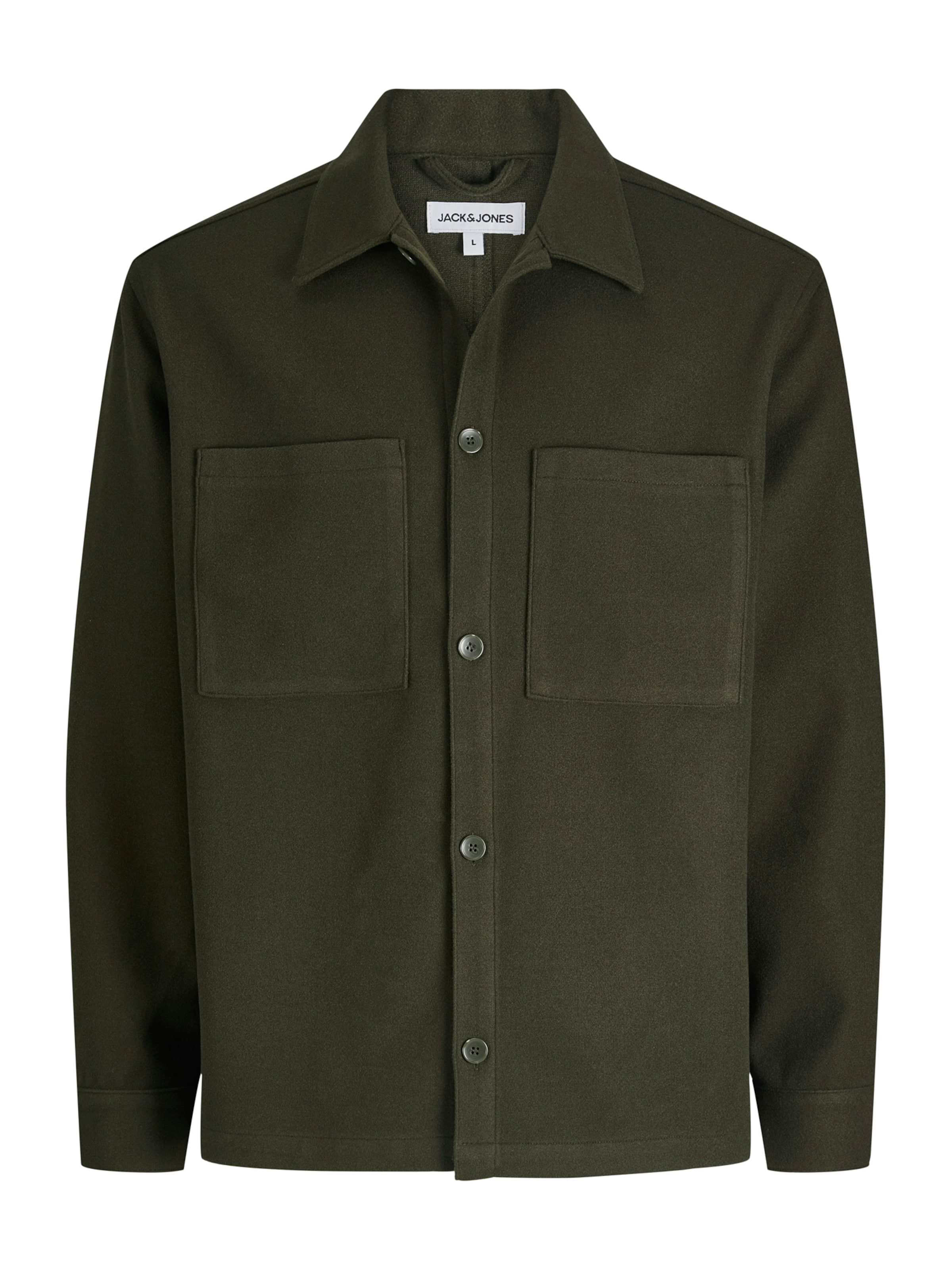 Cămașă &#x27;JJJERRY&#x27; de la JACK &amp; JONES pe verde: față