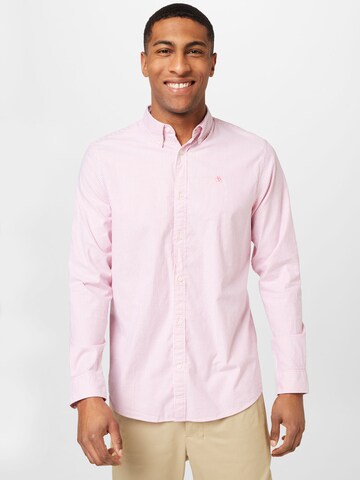 SCOTCH & SODA Regular fit Button Up Shirt 'Essentials' in Pink: front