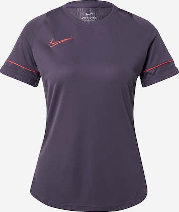 NIKE Performance shirt 'Academy 21' in Purple: front