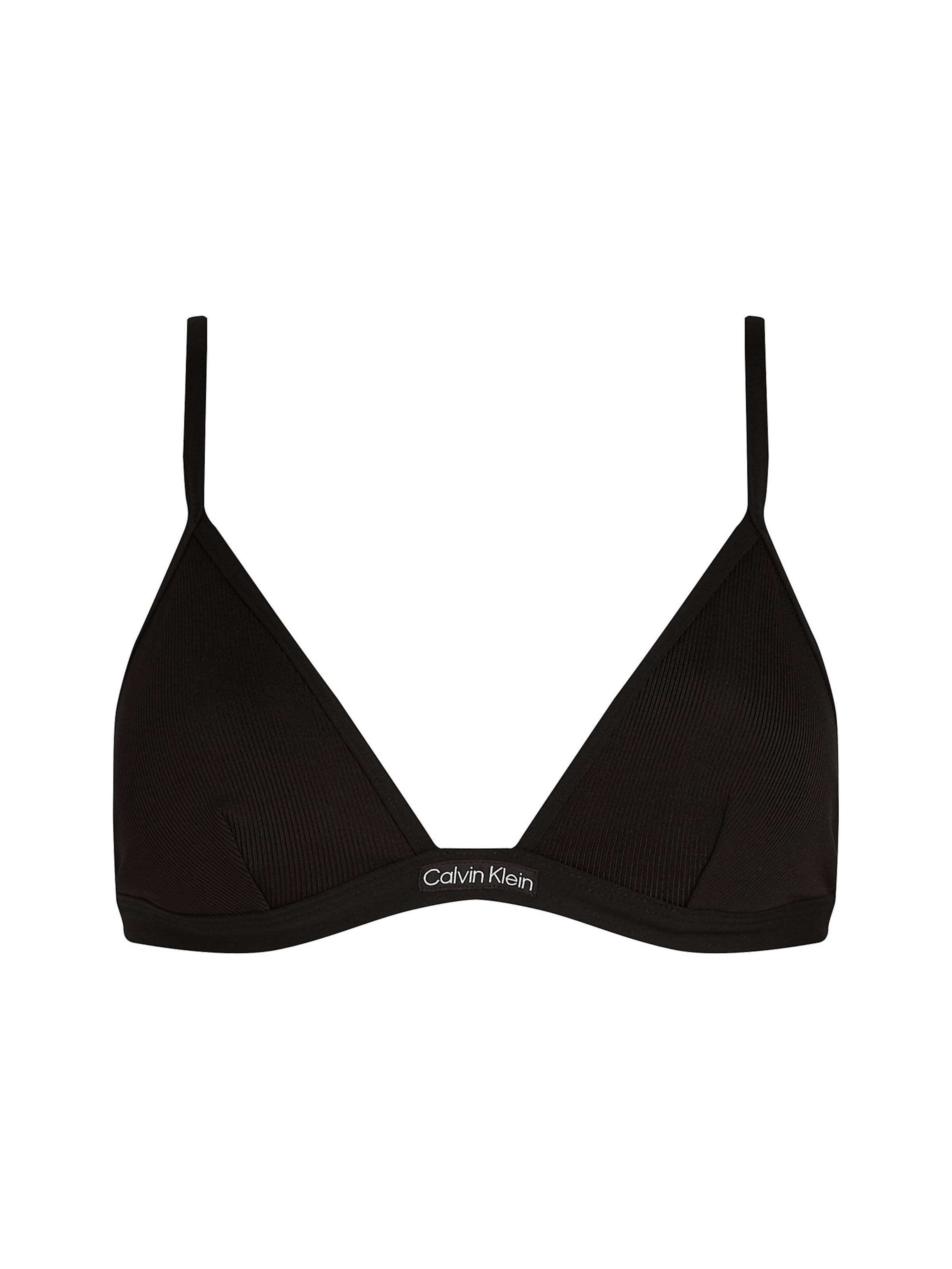Hauts de bikini Calvin Klein Swimwear en noir : devant