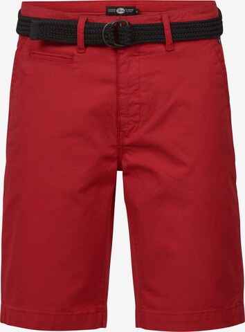 Pantalon chino Petrol Industries en rouge : devant