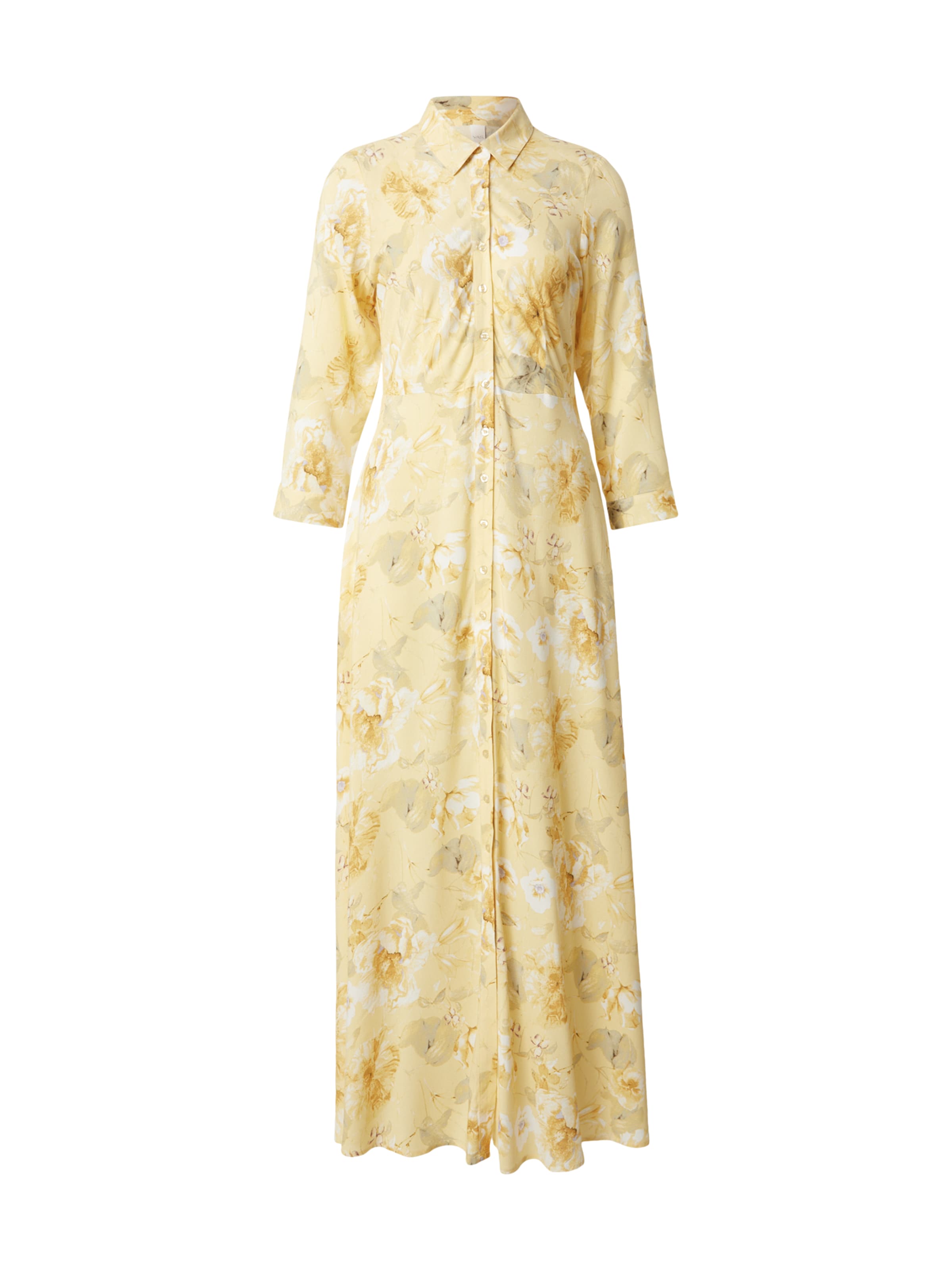YAS Shirt dress 'YASSAVANNA' in 34 in Yellow / Light yellow / Pastel green / White, Item view