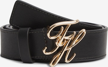 TOMMY HILFIGER - Cinturón 'SCRIPT 3.0' en negro: frente