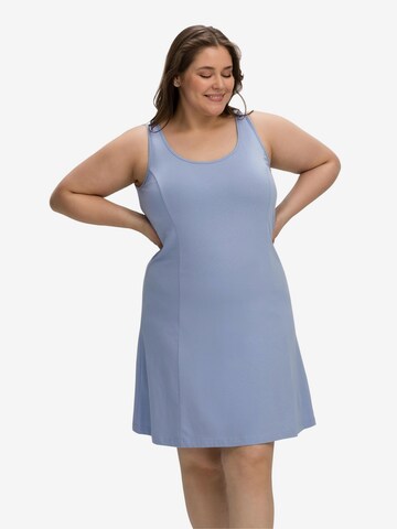 SHEEGO Dress in Blue: front