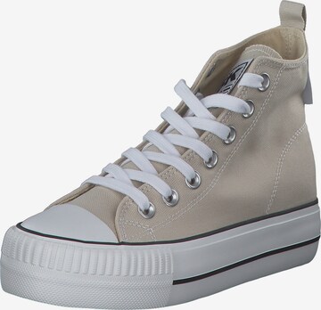 BRITISH KNIGHTS Sneakers hoog 'KAYA' in Beige: voorkant