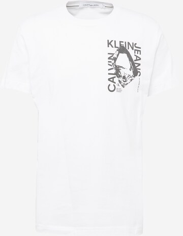 Calvin Klein Jeans T-Shirt in Weiß: predná strana