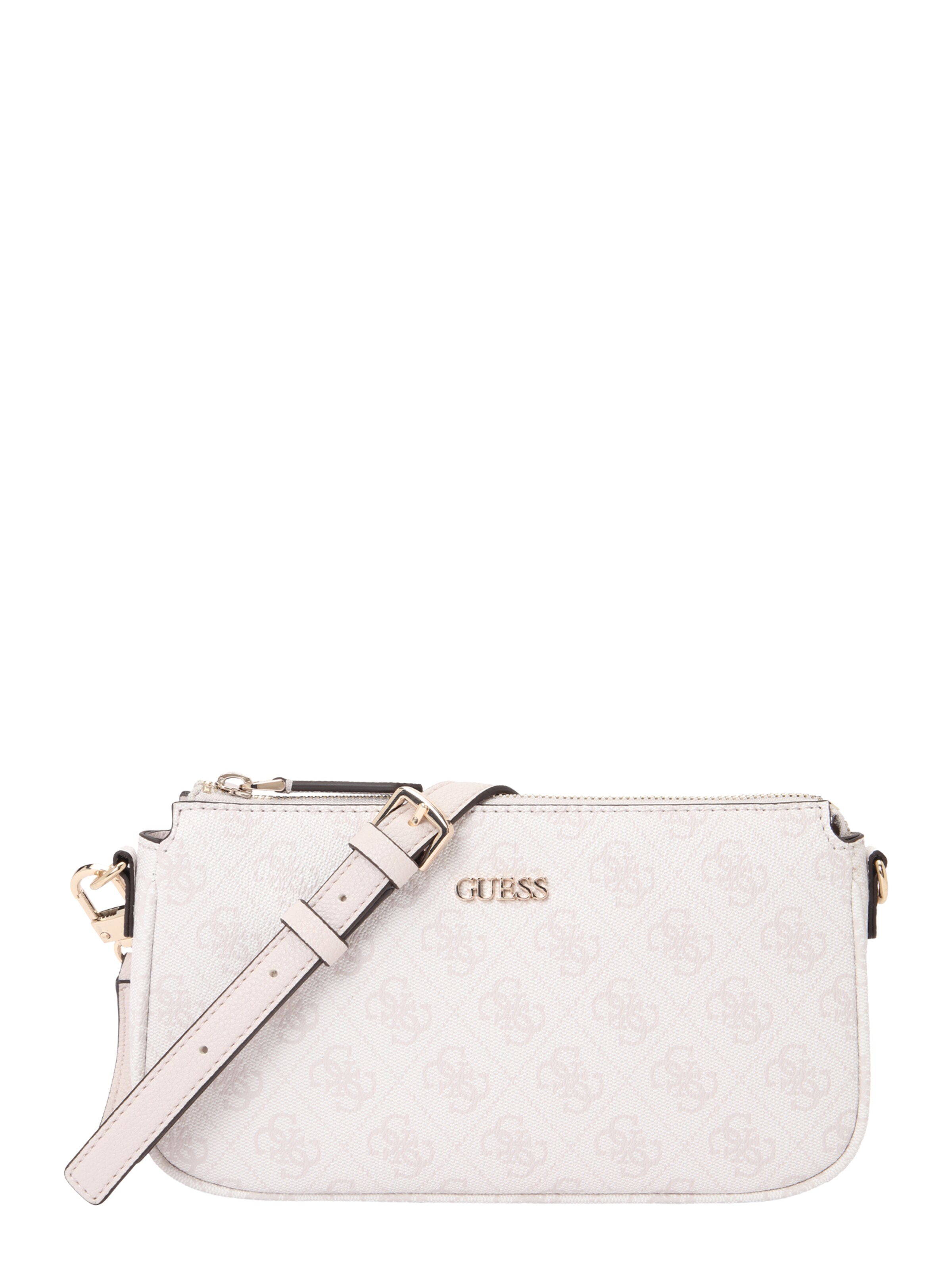 Borsa a tracolla 'NOELLE II DBL POUCH CROSSBODY' di GUESS in bianco