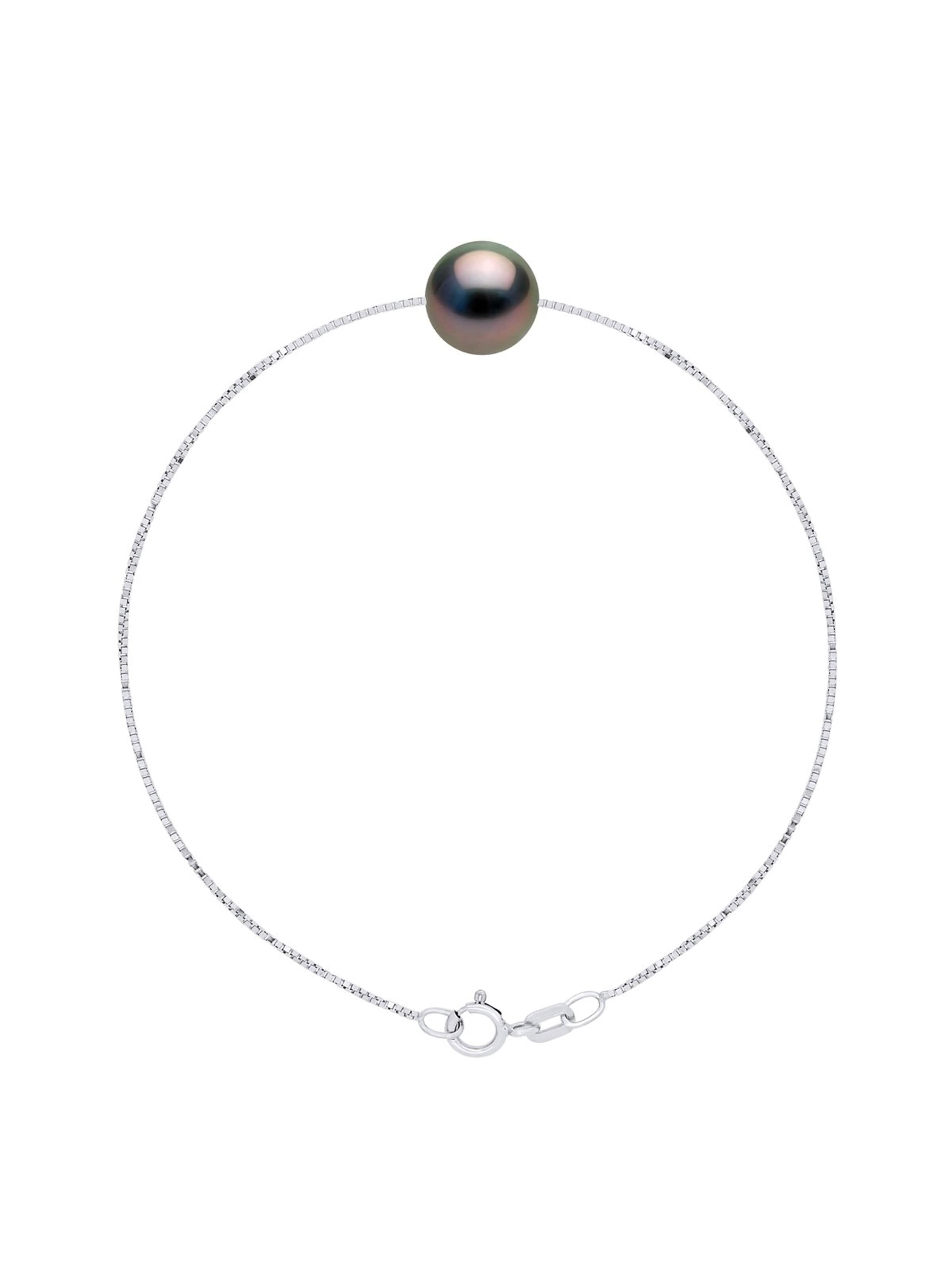 Ateliers Saint Germain - Pulsera 'MADRID' en negro: frente