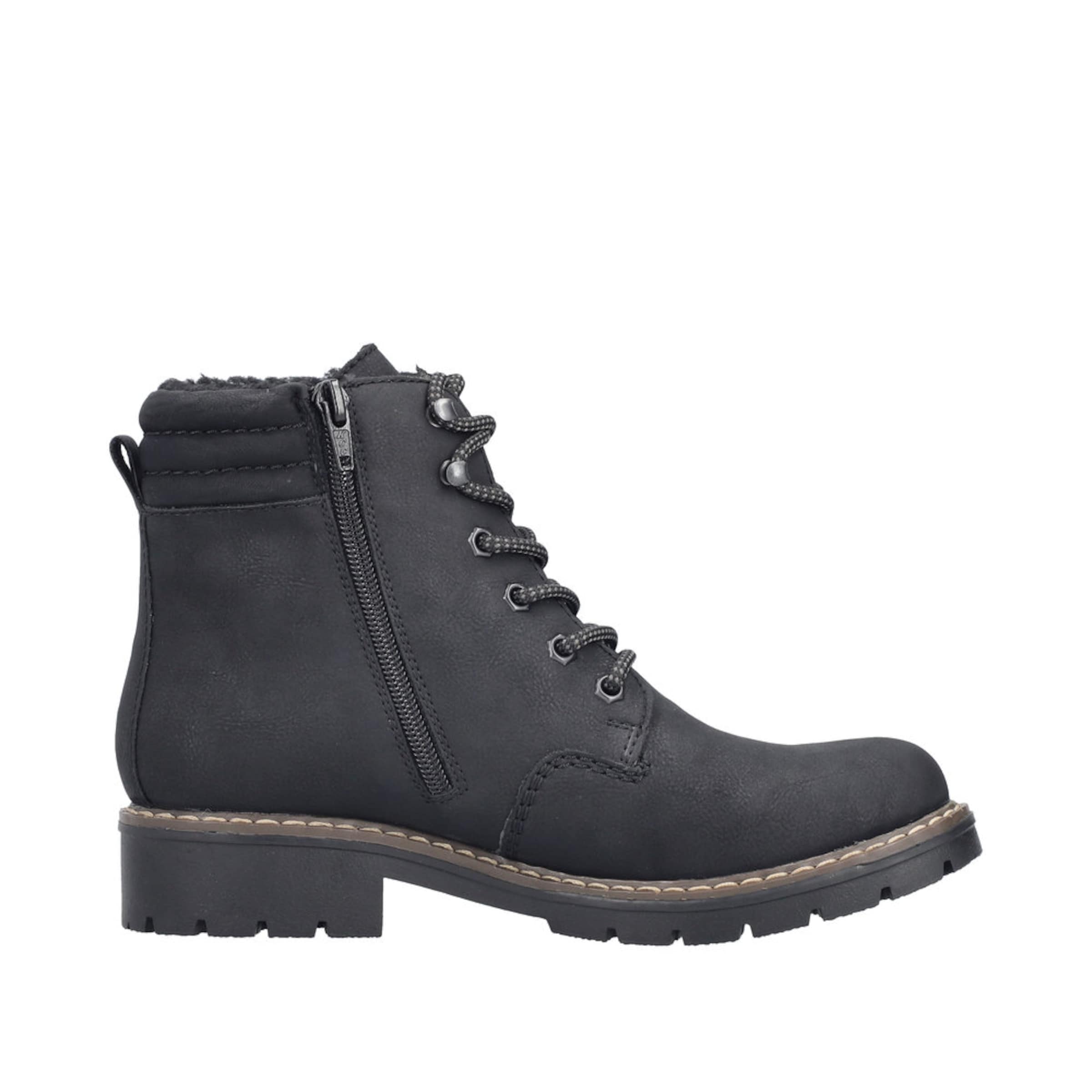 Rieker Schnürstiefelette in Schwarz