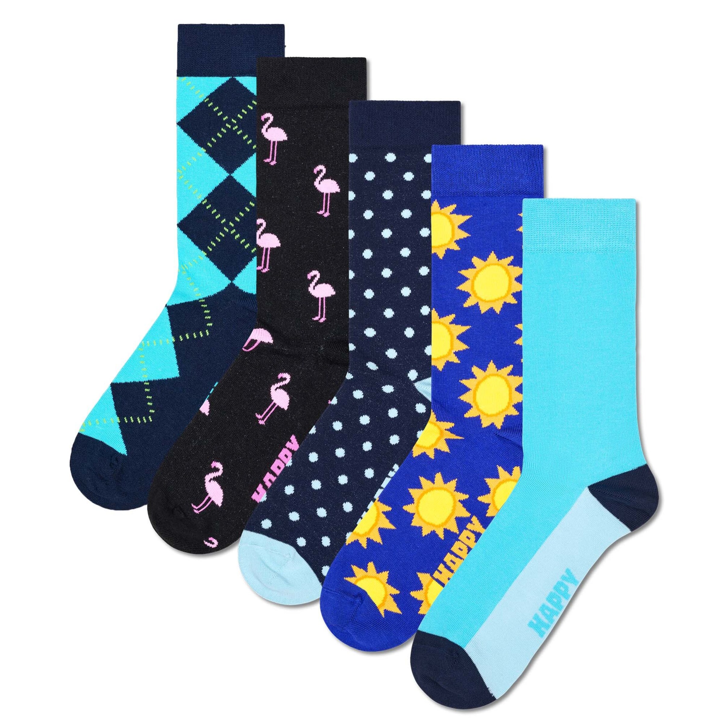Calzino di Happy Socks in blu: frontale