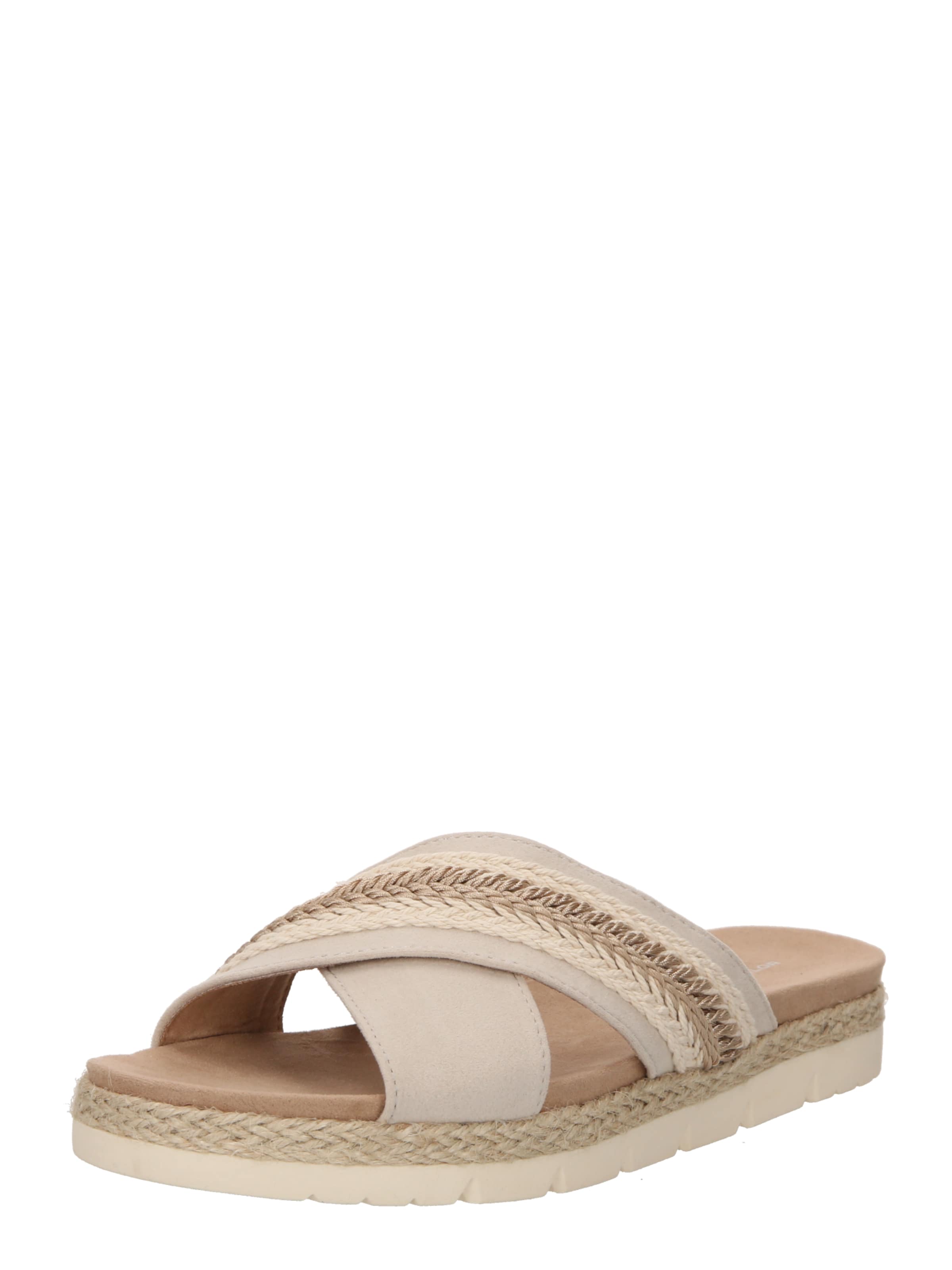 TOM TAILOR Pantolette in Beige: Vorderseite