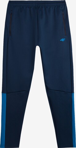 Regular Pantalon de sport 4F en bleu : devant