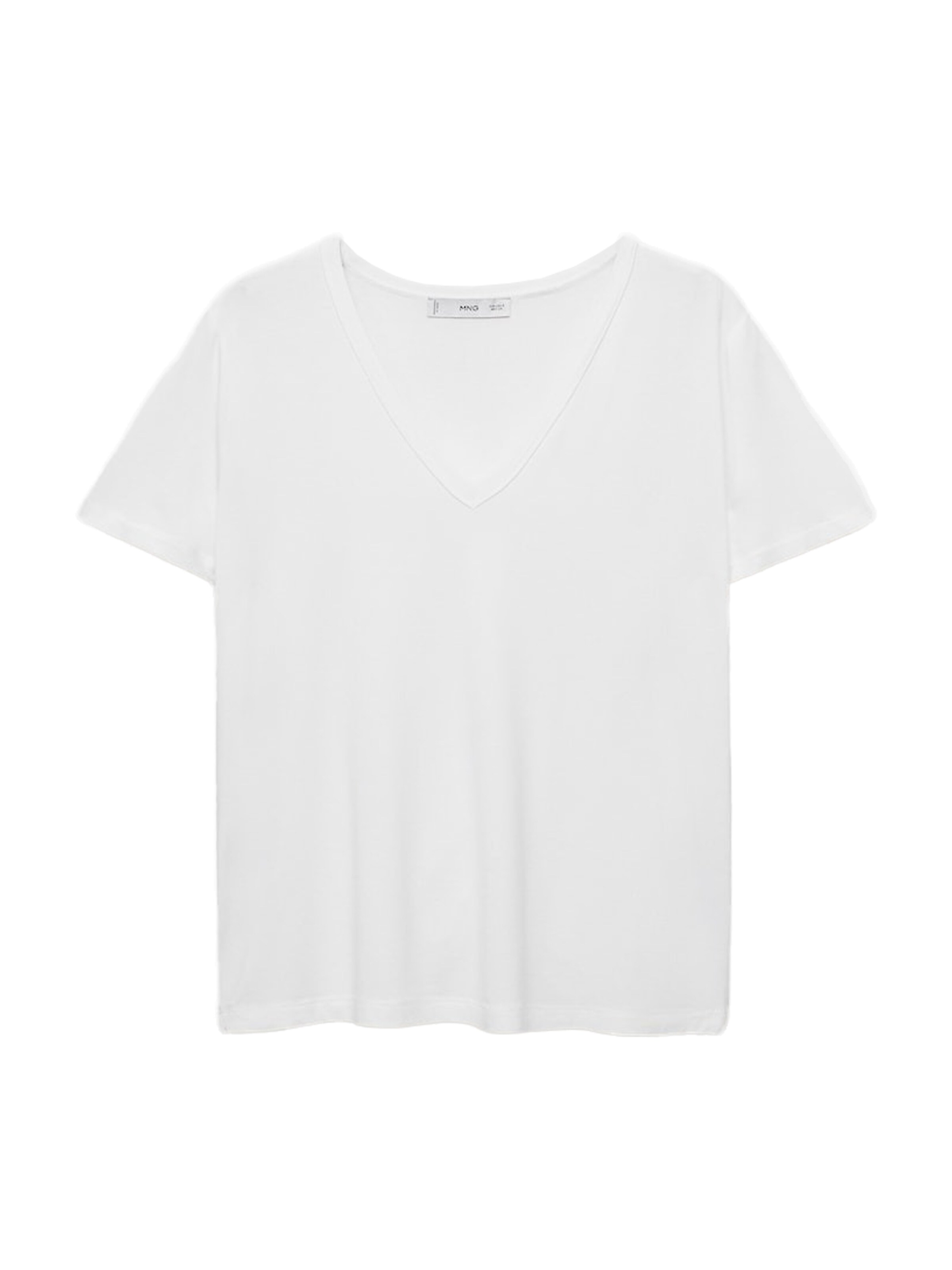 MANGO Koszulka 'VISPI' w kolorze biały: przód