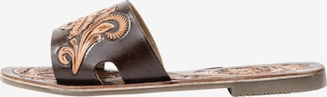 usha FESTIVAL Mules in Brown: front