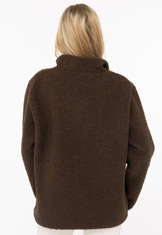 Zwillingsherz Sweatshirt in Brown: back