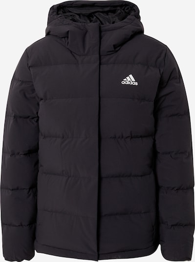 ADIDAS SPORTSWEAR Куртка в спортивном стиле 'Helionic Down' в Черный / Белый, Обзор товара