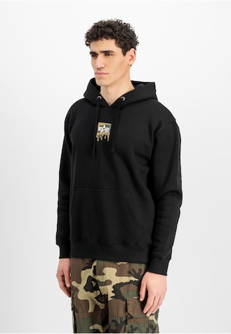 ALPHA INDUSTRIES Mikina - Čierna