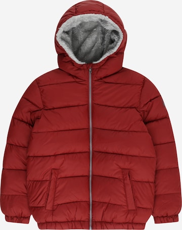 UNITED COLORS OF BENETTON Χειμερινό μπουφάν σε κόκκινο: μπροστά