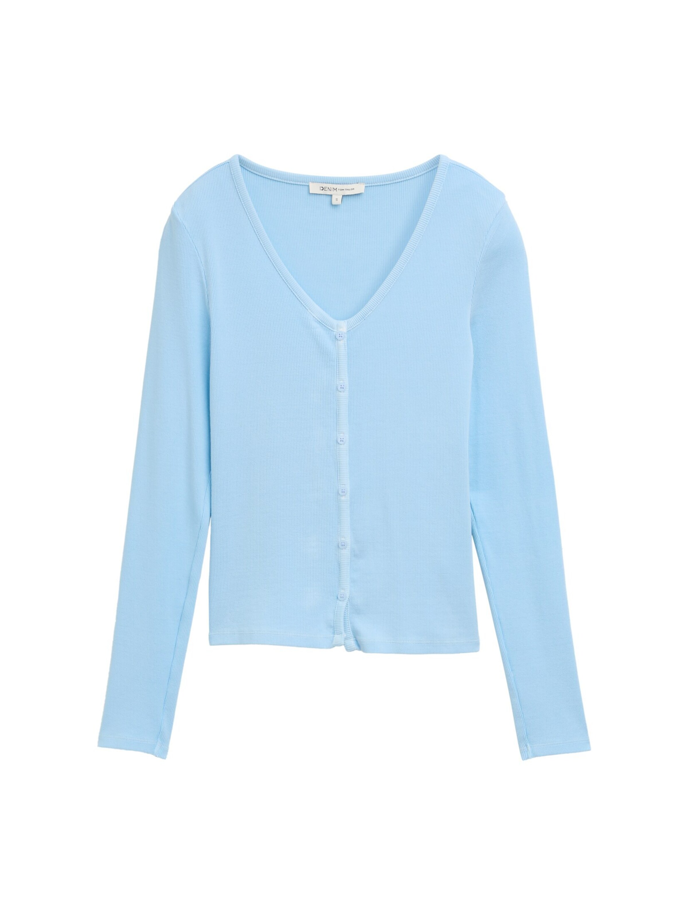 TOM TAILOR DENIM Knit cardigan in Blue: front