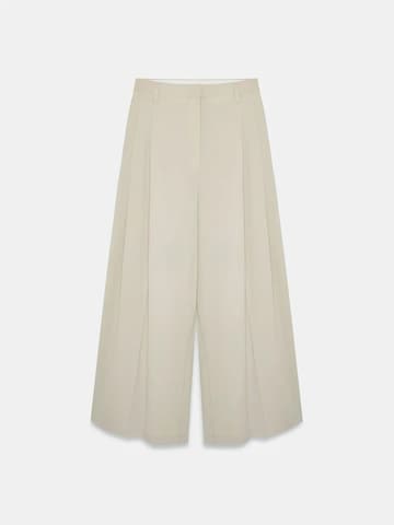 Wide leg Pantaloni di Dilvin in beige: frontale