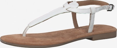 TAMARIS Sandalias de dedo en offwhite, Vista del producto
