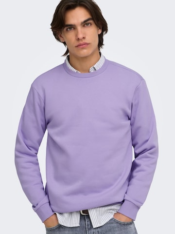 Only & Sons - Ajuste regular Sudadera 'ONSCERES' en lila