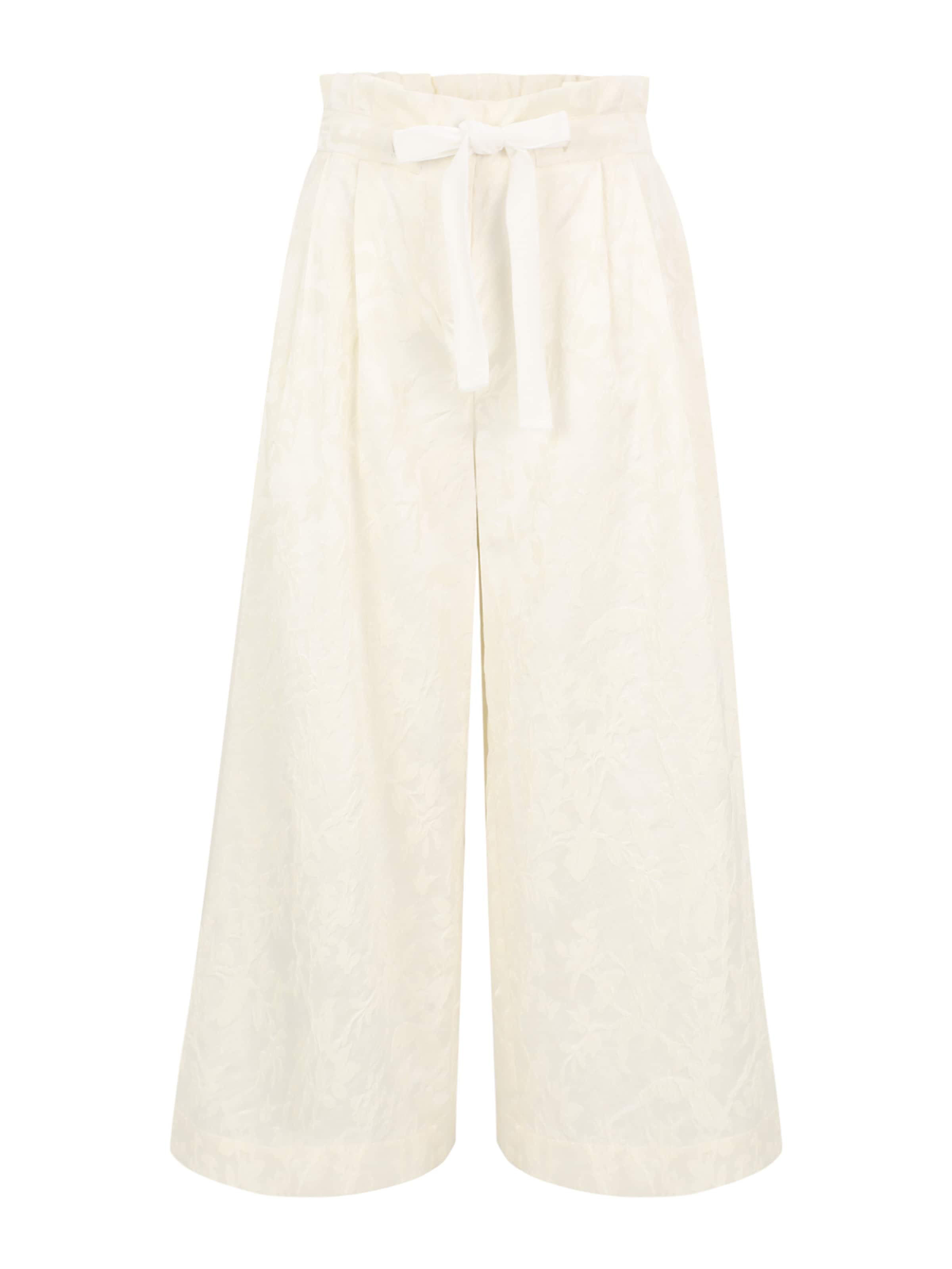 Guido Maria Kretschmer Women Wide Leg Hose 'Daphne' in Weiß: Vorderseite