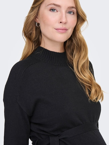 Only Maternity Gebreide jurk 'LEVA' in Zwart