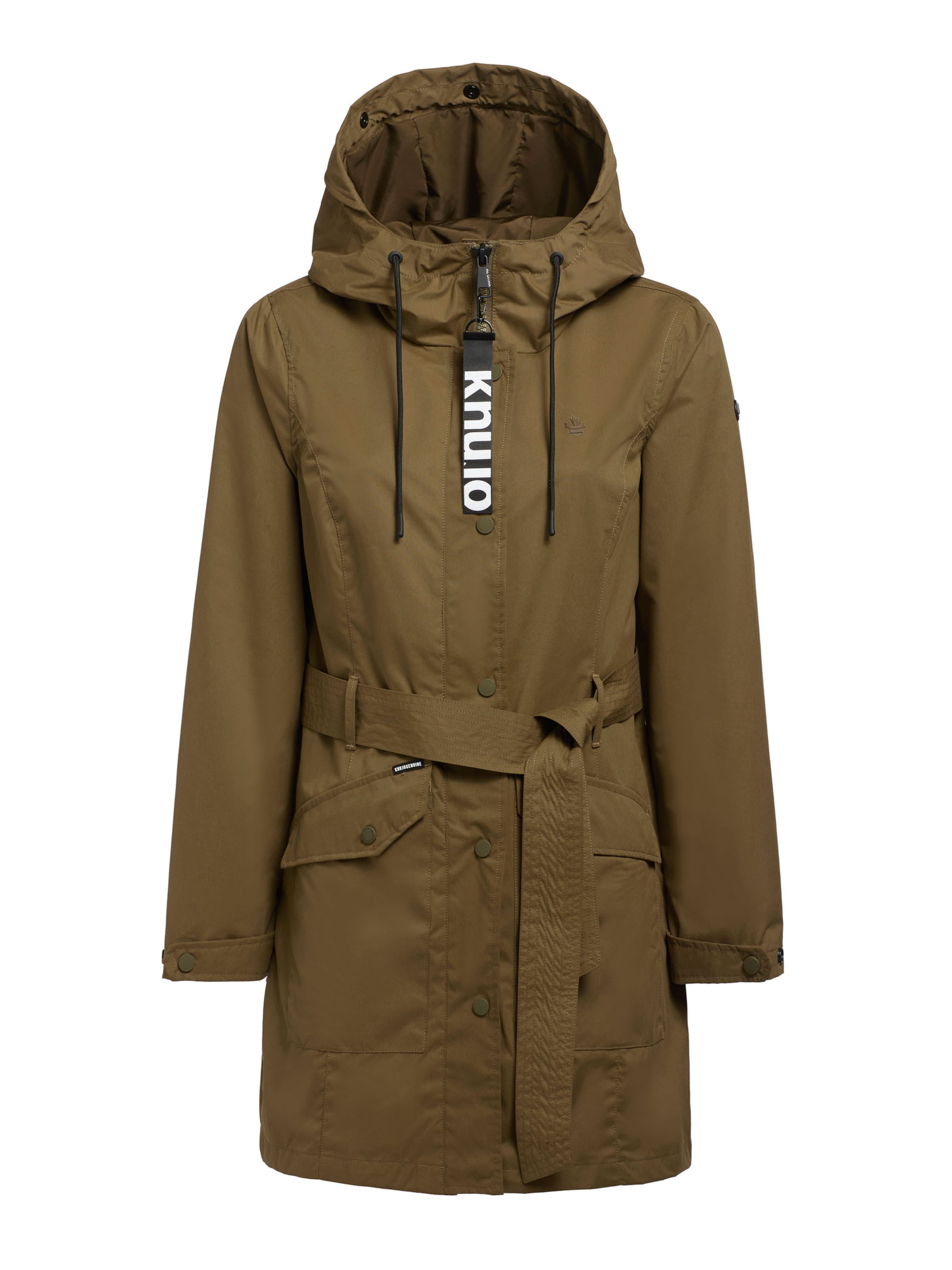 khujo Between-seasons parka 'LAUREN4' in Olive / Black / White, Item view