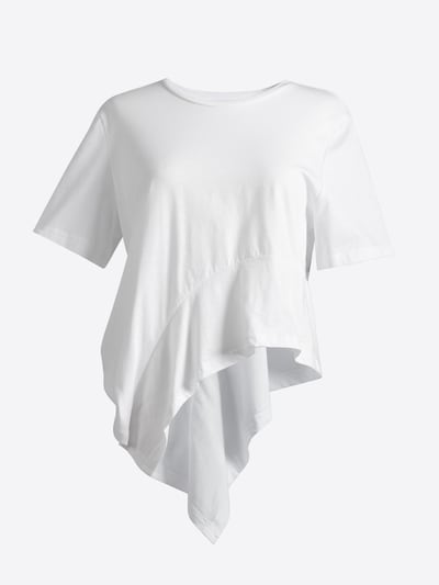 4TAILORS Haut en S en blanc, Vue avec produit