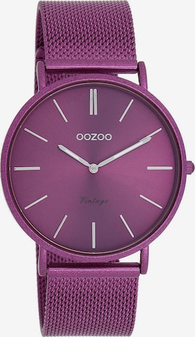 OOZOO Analog Watch in Purple: front