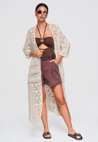 Pull-over oversize 'OW-SW-E0002' Ombre en beige