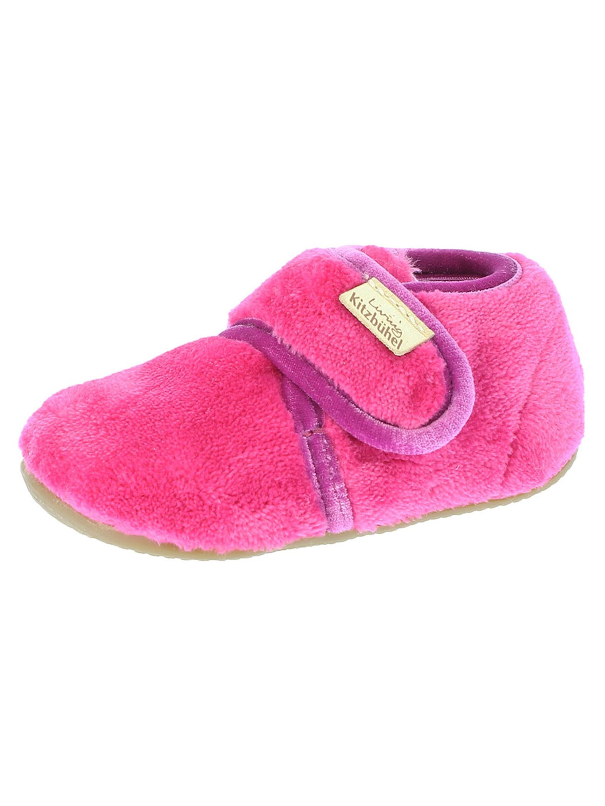 Living Kitzbühel Huisschoenen 'Samt' in Roze: voorkant