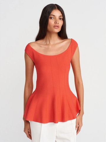 Dilvin Blouse 'Blusen' in Oranje: voorkant