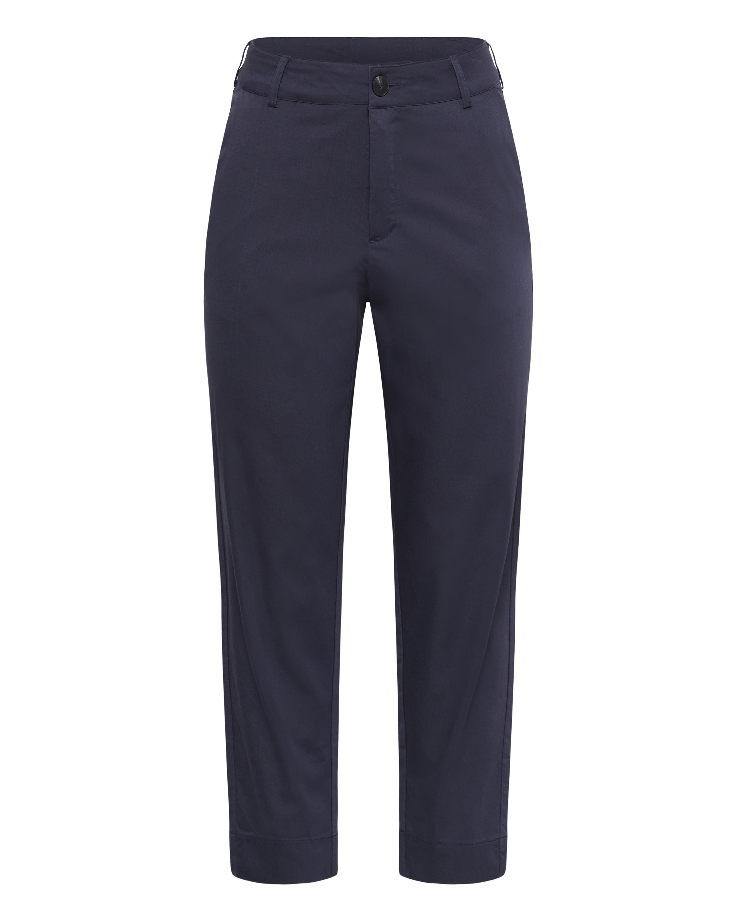 Coupe slim Pantalon 'LEANA' KAFFE CURVE en gris : devant