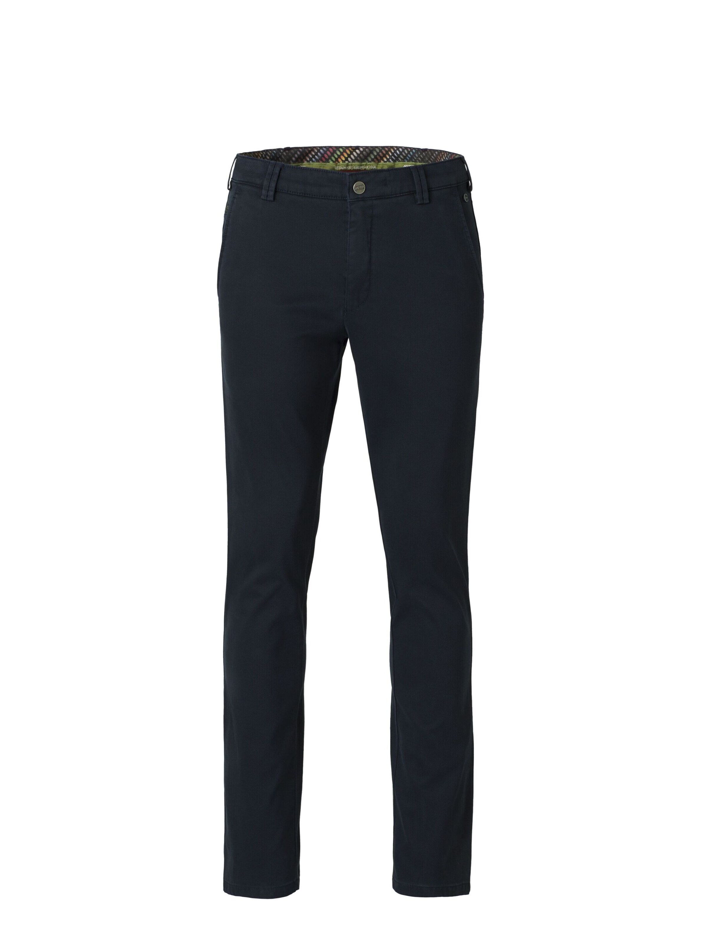 MEYER Chino 'Bonn' in Blauw: voorkant