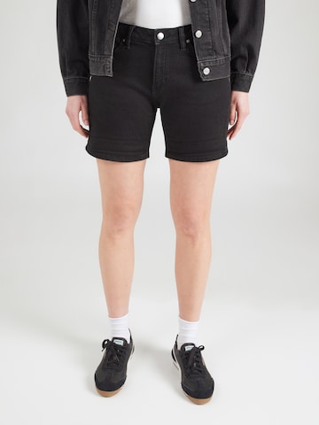 QS Slimfit Farkut 'Abby' värissä musta: etupuoli