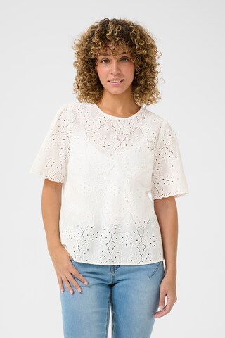 Camicia da donna 'Fina' di Cream in bianco: frontale