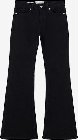 MANGO Flared Jeans in Zwart: voorkant