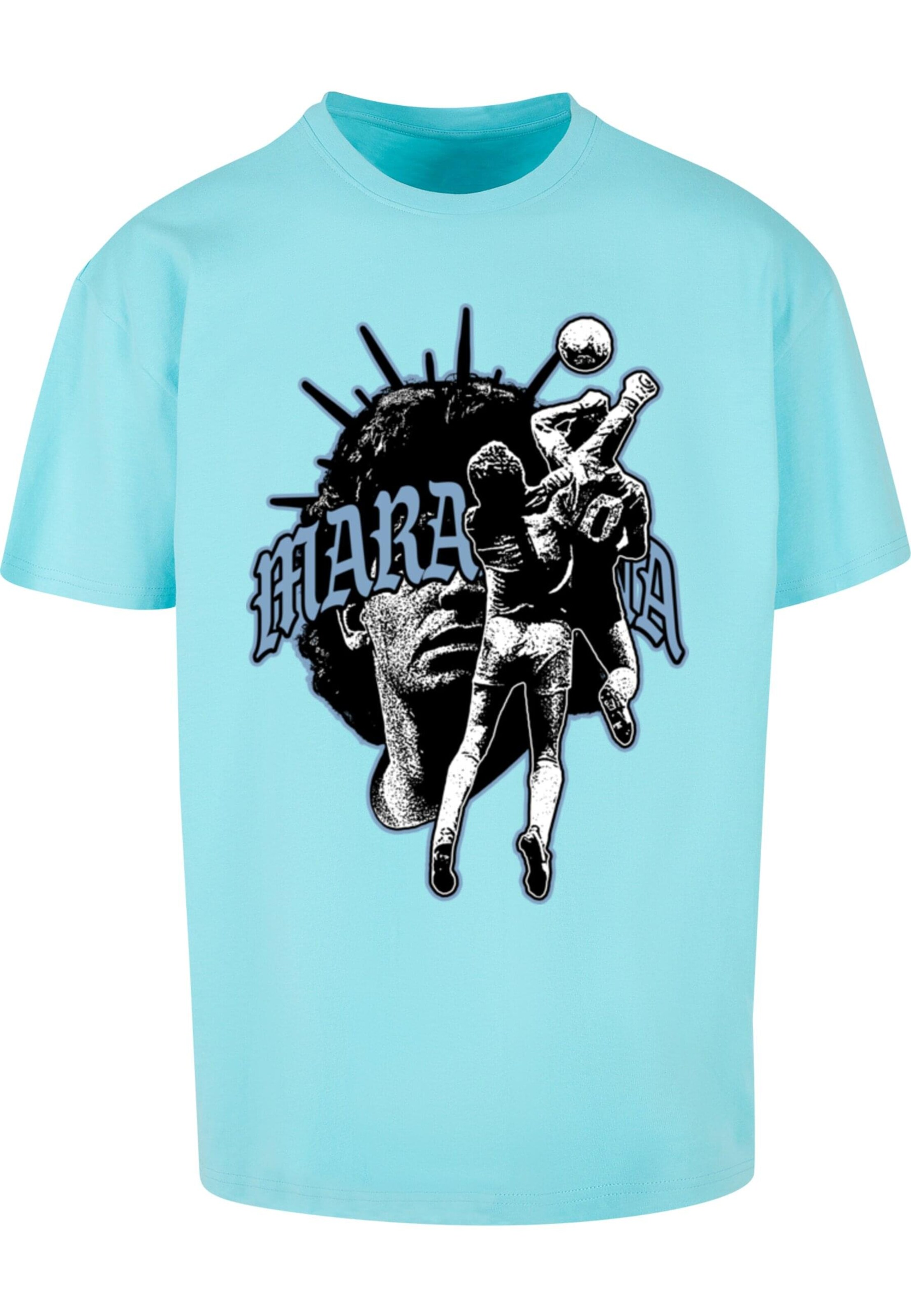 T-Shirt 'Hand Of God' MT Upscale en bleu : devant