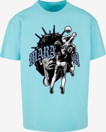 T-Shirt 'Hand Of God' MT Upscale en bleu : devant