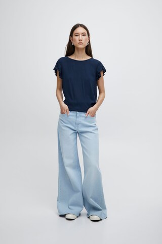 ICHI Blouse 'marrakech To6' in Blue