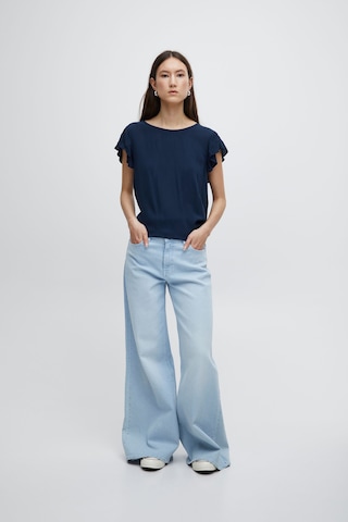 ICHI Blouse 'marrakech To6' in Blue