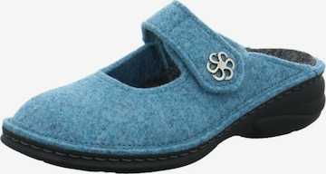 Finn Comfort Slippers in Blue: front