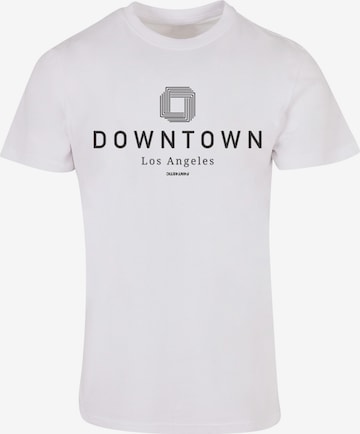 F4NT4STIC Shirt 'Downtown LA' in Wit: voorkant