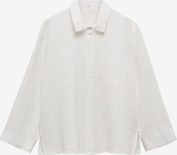 MANGO Blouse 'Bois' in White: front